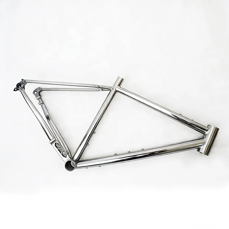 Titanium Alloy Gravel Road Bike Frame With Flat Mount Disc Brake 700C Gr9 Thru Axle Bike Frame