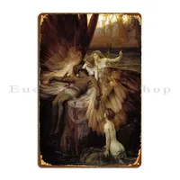 The Lament For Icarus Herbert James Draper Metal Plaque Mural Printed Cinema Party Plates Vintage Tin Sign Poster