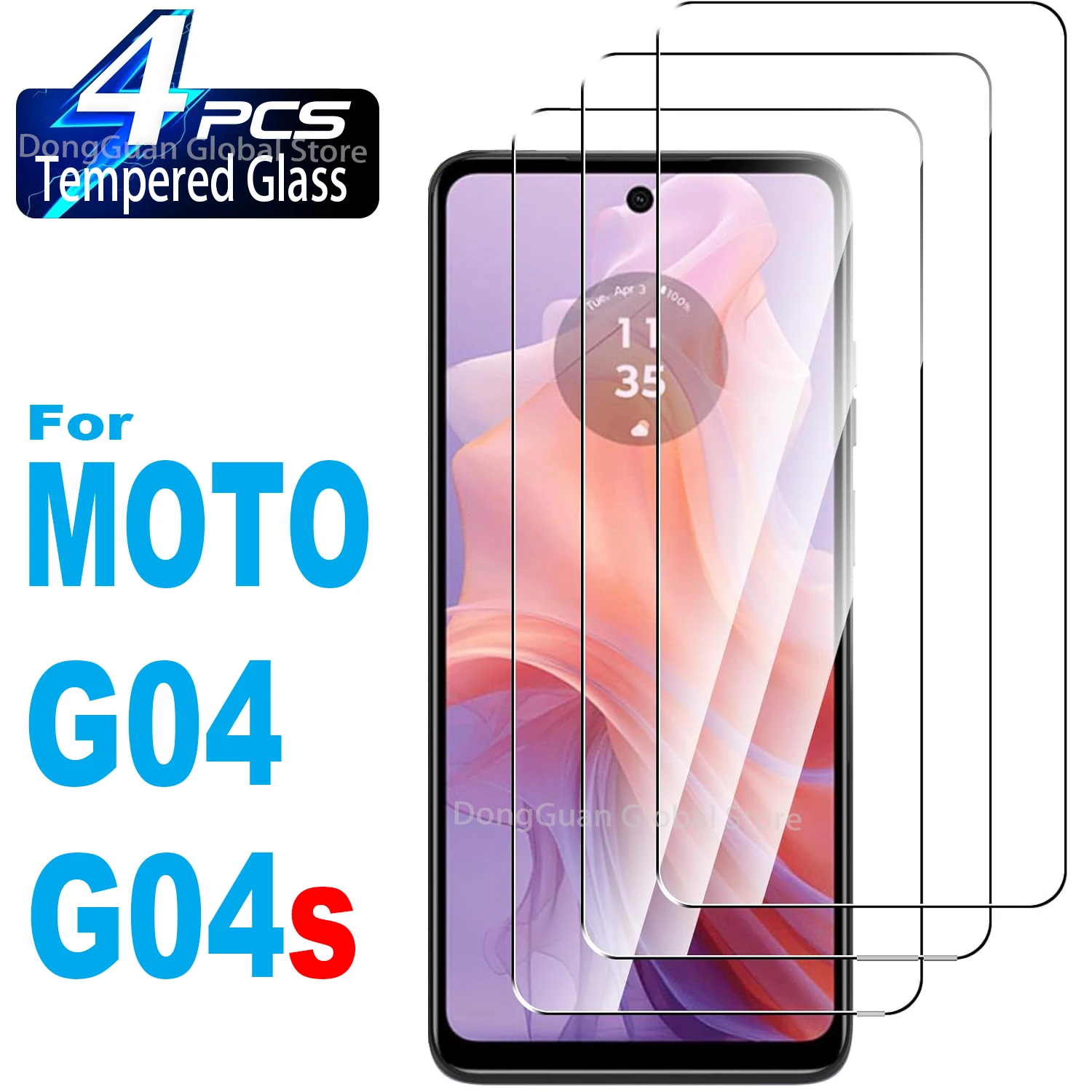 9H Tempered Glass For Motorola MOTO G04 / G04S Screen Protector Glass Film