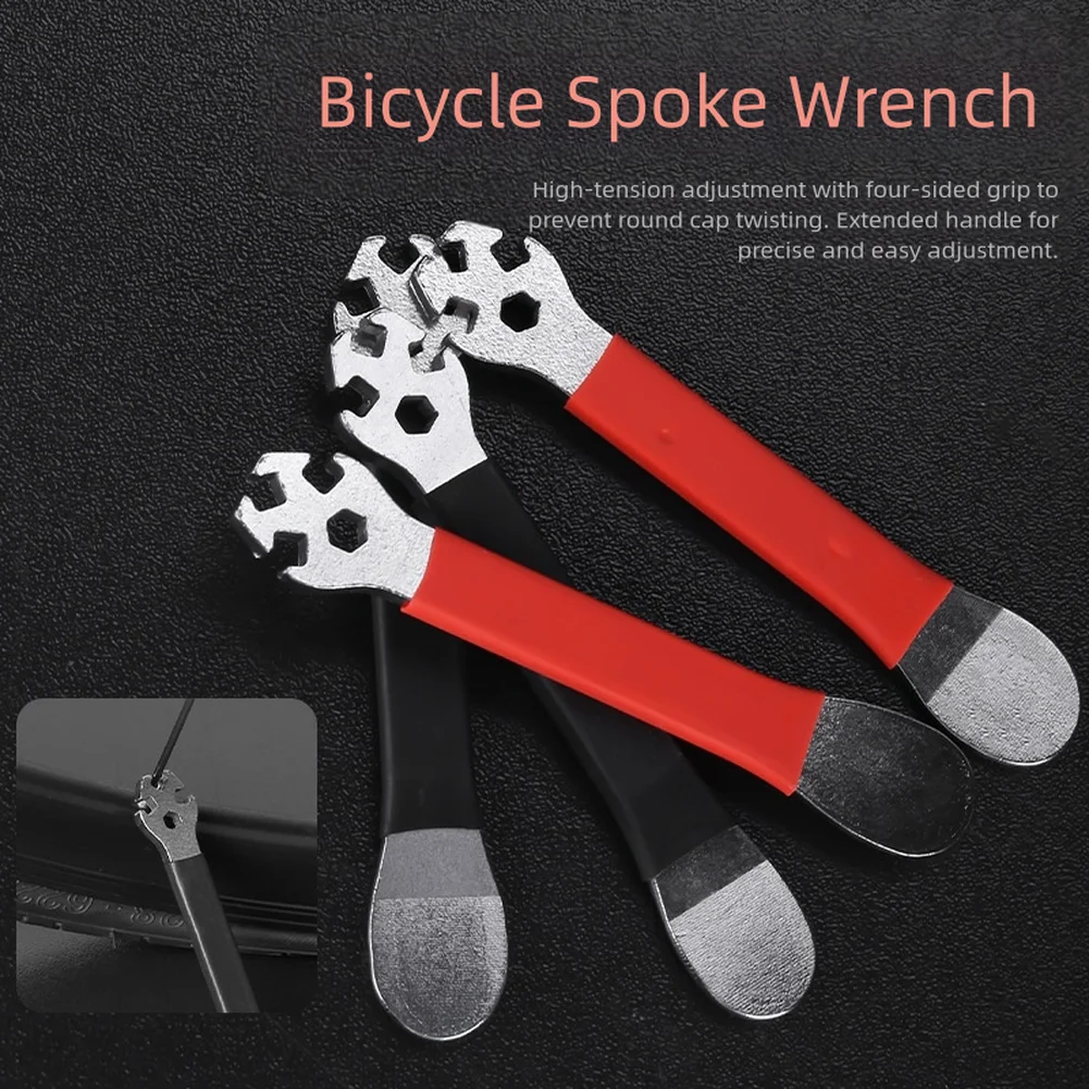 

Профессиональный велосипедный ключ для спиц, стальной ключ для спиц для горного велосипеда с 3-мя цветами, инструменты для коррекции натяжения велосипедного колеса