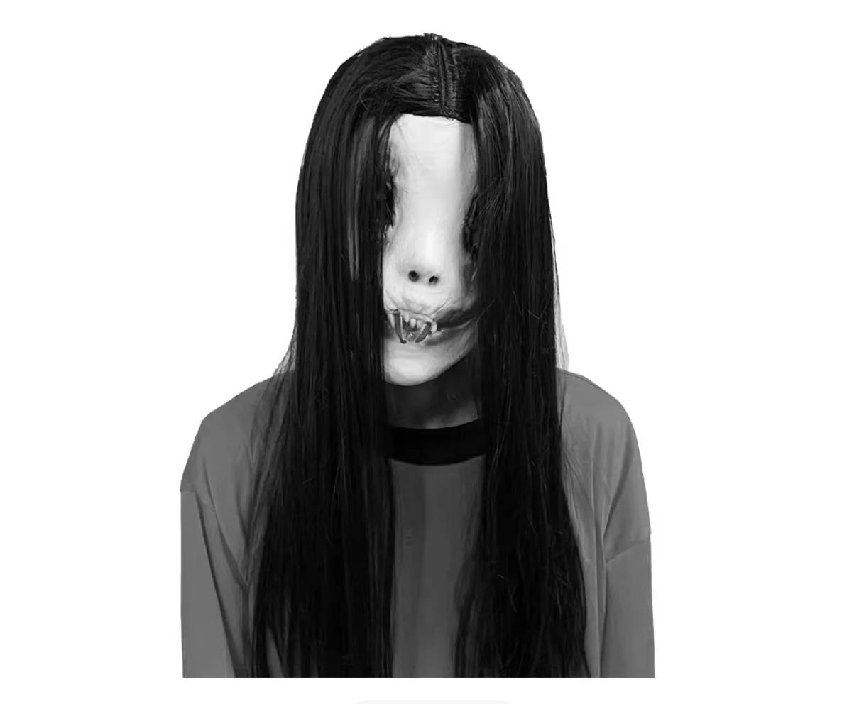 Halloween Men and Women Scary Horror Mask Bar Costume Toys Escape Room Scary Props Scripted Murder Mystery Mask