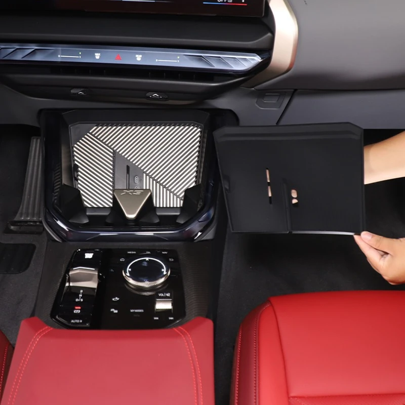 

For BMW X3 G45 2025-2026 Car Center Control Anti-slip Mat Phone Wireless Charging Pad Charger Mat Protective Pad Car Accessories