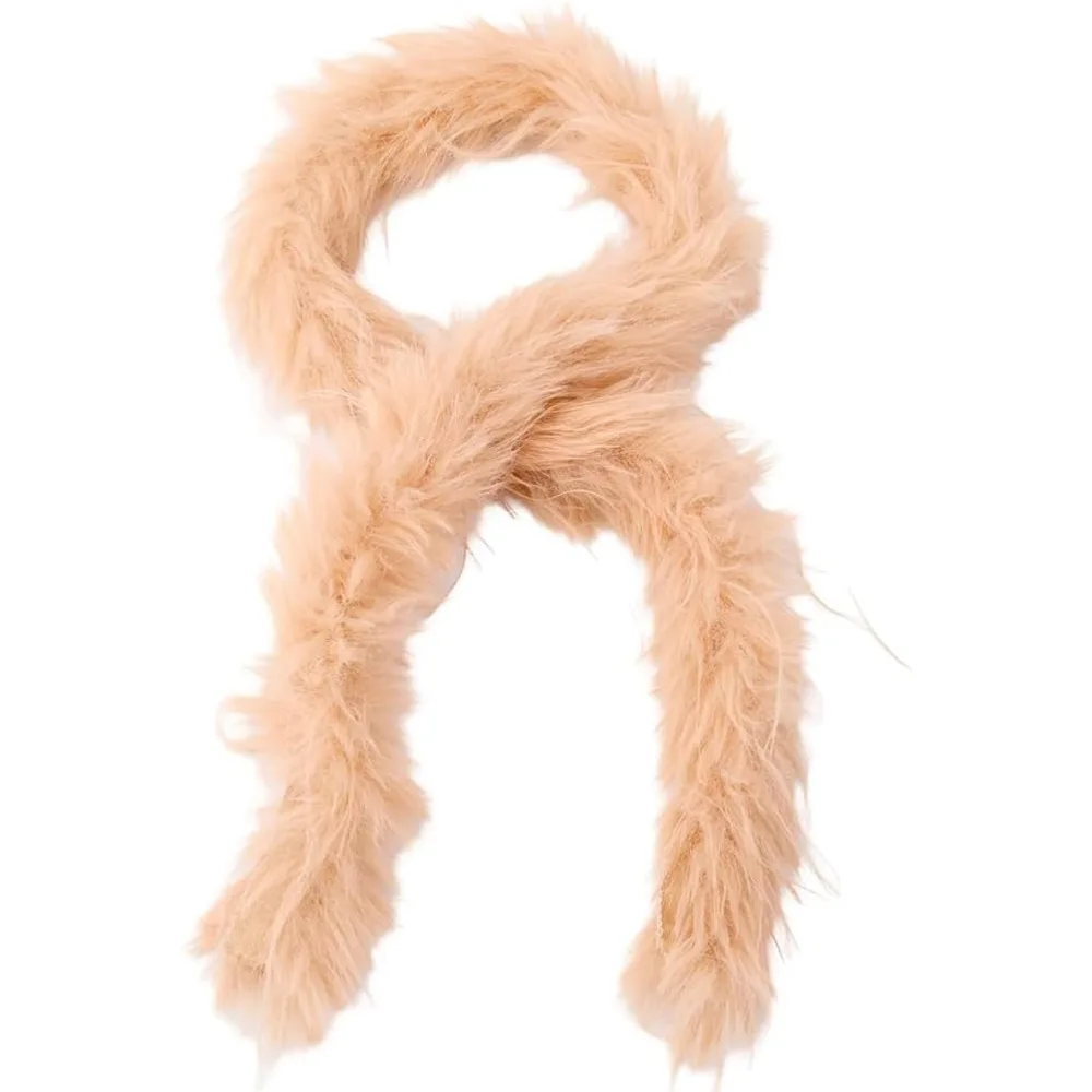 

78,74 дюйма полоски из искусственного меха цвета хаки, лохматое отделка ленты, плюшевый рулон, пушистые коричневые, мягкие украшенные пушистые ленты, нечеткая полоска