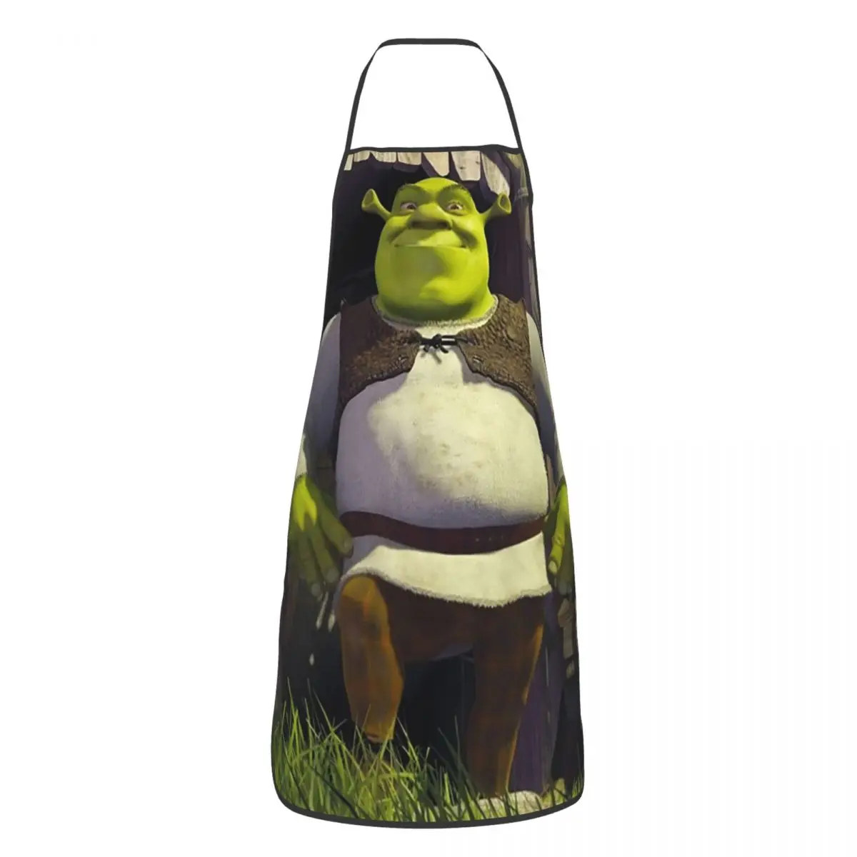 Custom Unisex Cute Shrek Kitchen Chef Cooking Baking Apron Women Men Monster Tablier Cuisine for Painting