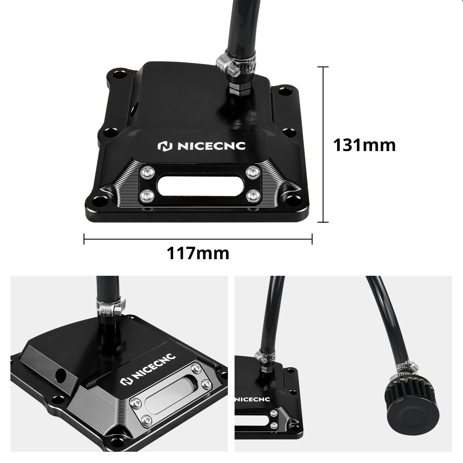 (EU-Lager) Für Harley Street Glide FLHX /Special Road King Road Glide 17-23 Externes Entlüftungs-Kit & Belüftete Getriebe-Abdeckung – Detail 8
