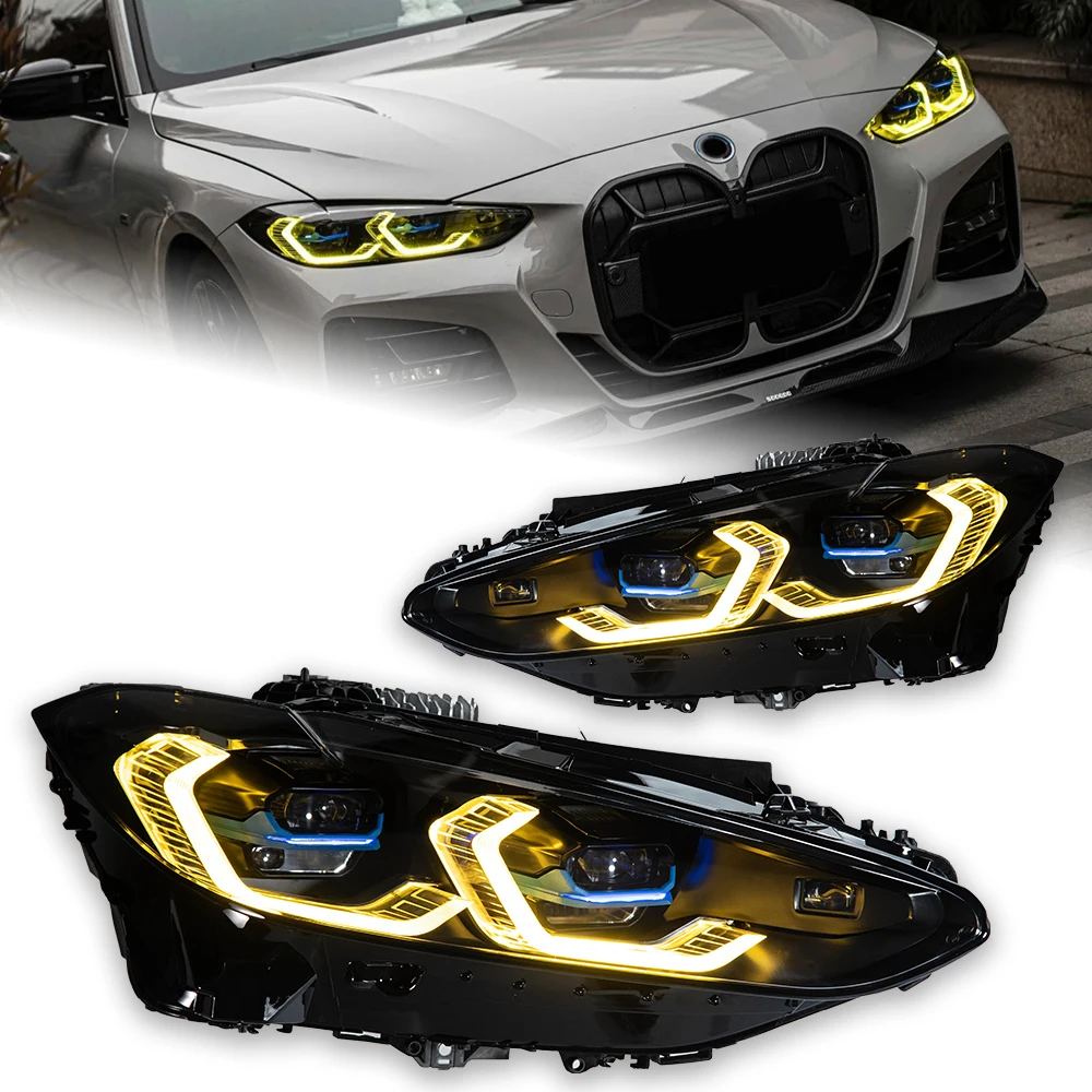 Car Styling Head Lamp For BMW G22 LED Headlight Projector Lens 2019-2023 G82 G29 M3 M4 425i 430i 435i Headlights Dual-Color Drl