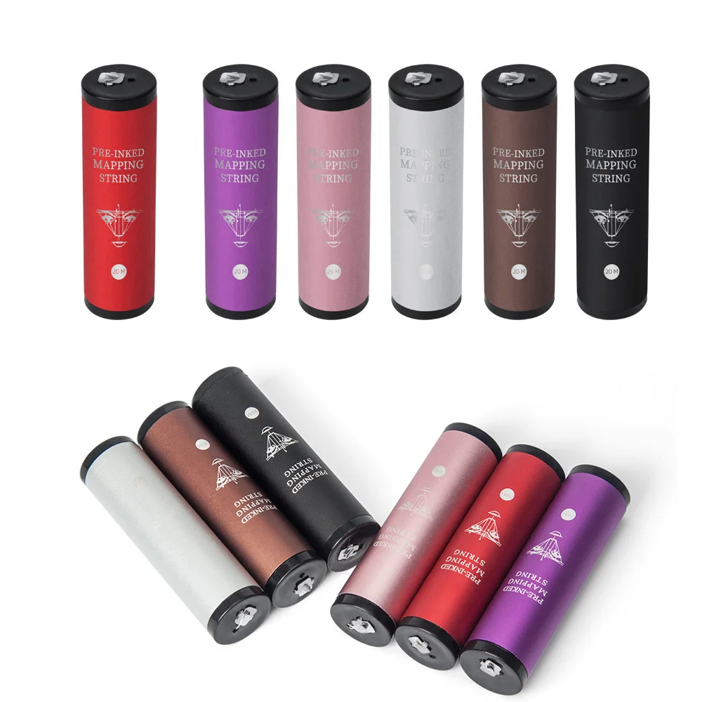 

Microblading Mapping String 20M Pre-Inked Eyebrow Marker Thread Tattoo Brows Positioning Dyeing Line PMU Measuring Tool