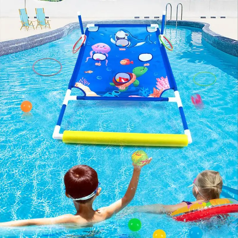 Zwembad Cornhole Games Cornhole Interactieve Outdoor Speelgoed Drijvend Zwembord En Strandbal Toss Games Voor Strand Achtertuin