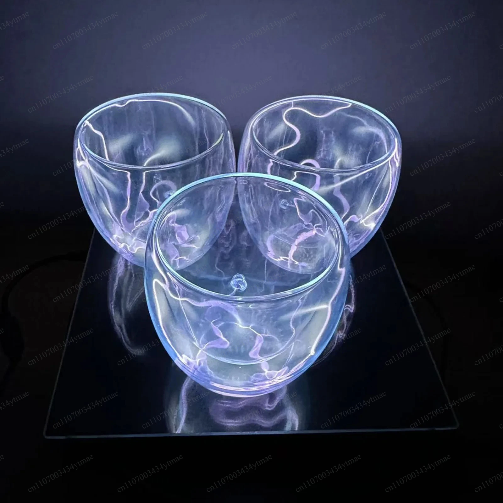 Self-Illuminating Rare Gas Plasma Light Glass Cup Electronic Excitation Atomic Spectra Display Tech Novelty Gift