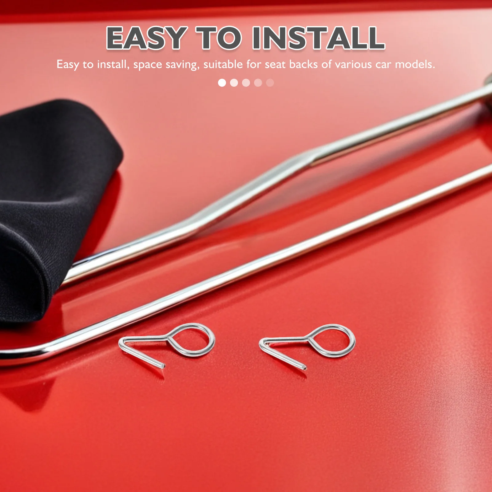 

200Pcs Universal Auto Hooks Robust Steel Build - Seat Cover Fixing Hangers Compatible with Most Vehicle Seat Cushions and