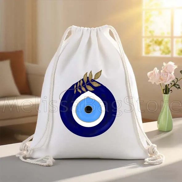 نزار حسن الحظ كريتي اليونان ماتي الأزرق عين الشر قماش الرباط أكياس كرة القدم على ظهره الصالة الرياضية Sackpack الهدايا سلسلة حقيبة للمشي لمسافات طويلة #6