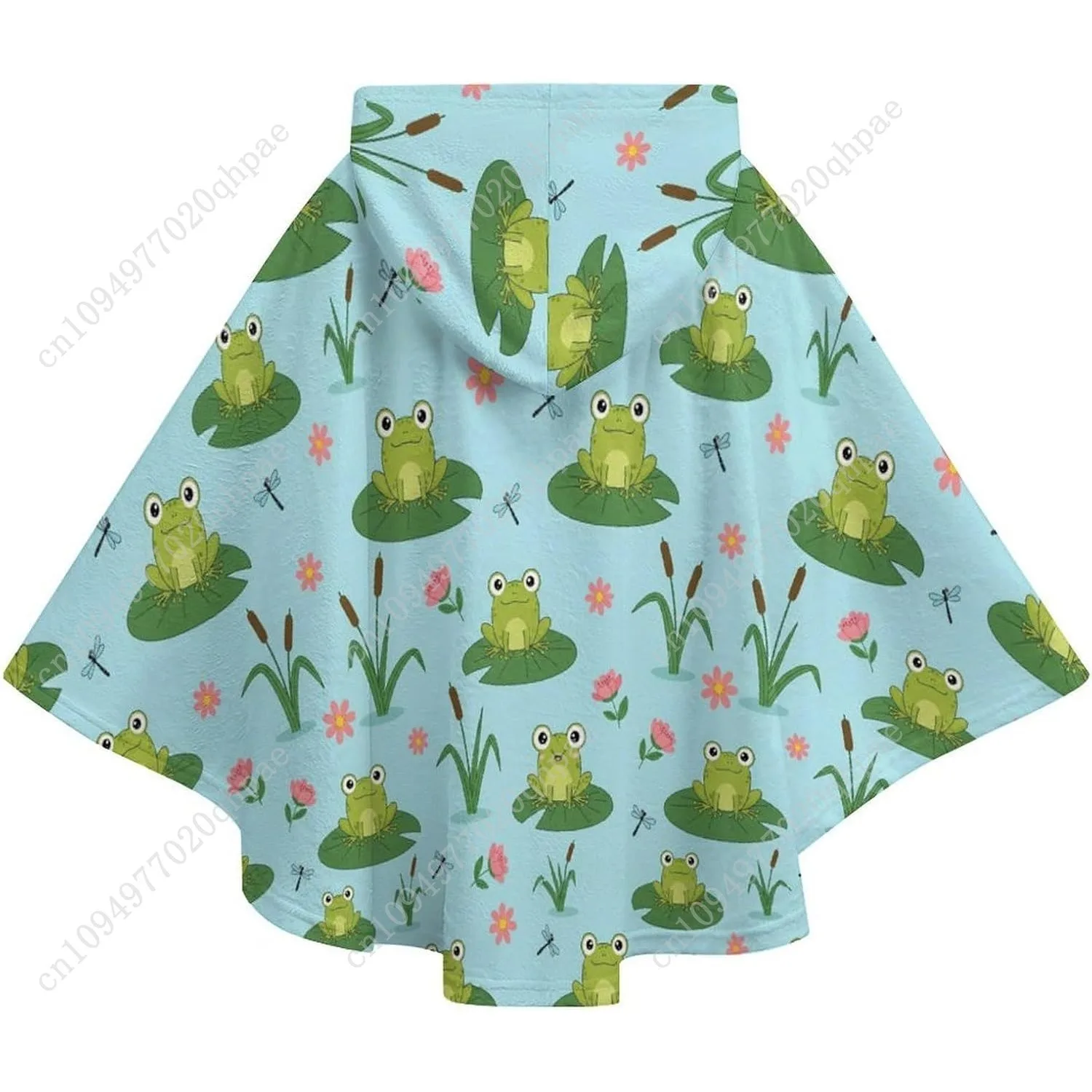 سترة بطانية مريحة من الفلانيل، سترة بغطاء للرأس كبيرة الحجم مع جيوب للأطفال والمراهقين #6