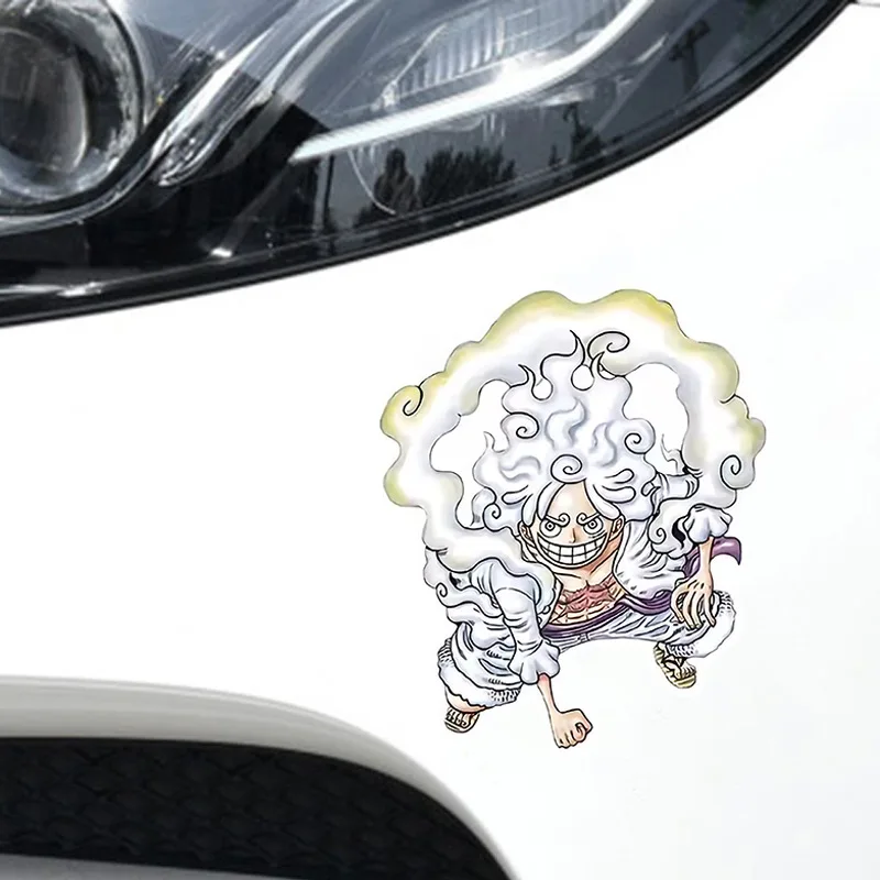 Anime Stickers One Piece Stickers Luffy Fifth Gear Car Stickers Scratches Cover Motorcycle Electric Car Personality