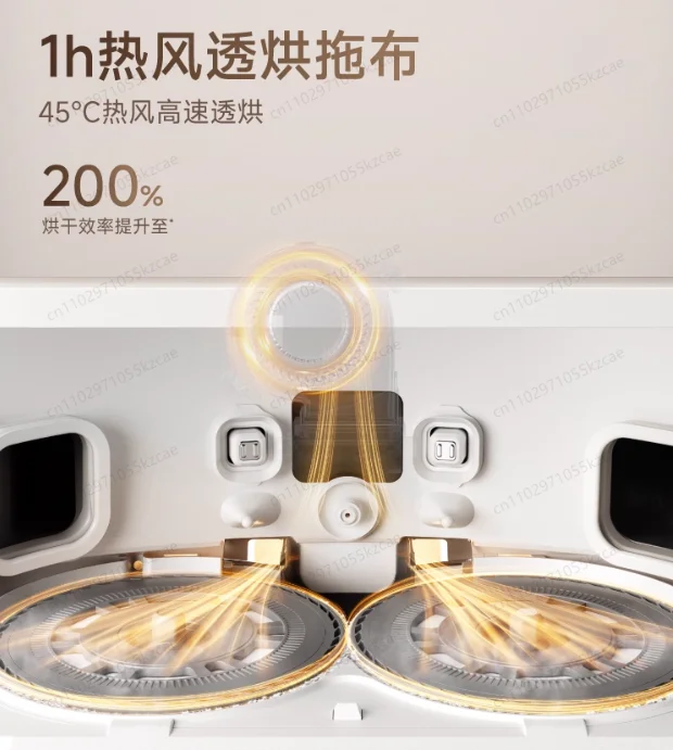 ممسحة مكنسة روبوتية قوية 2 في 1 مع ماء ساخن، تطهير عميق للأرضيات، فارغة ذاتيًا، تحكم في التطبيقات، مثالية للأرضيات الصلبة