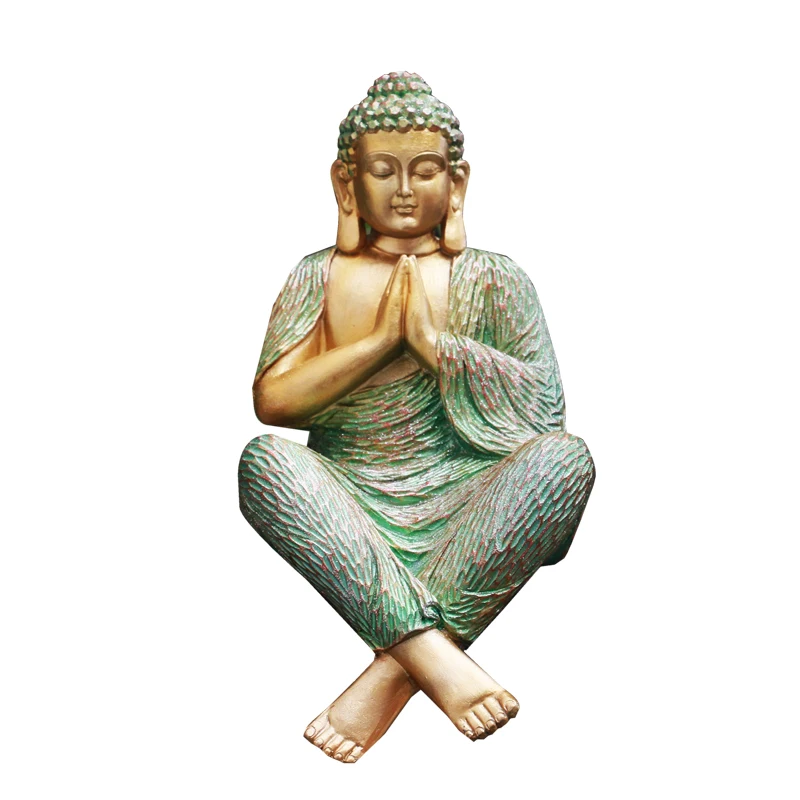 Imagem -03 - Escultura Zen Buddha para Jardim ao ar Livre Resina Criativa Decoração Layout de Paisagem Sala de Estar Varanda Jardim c