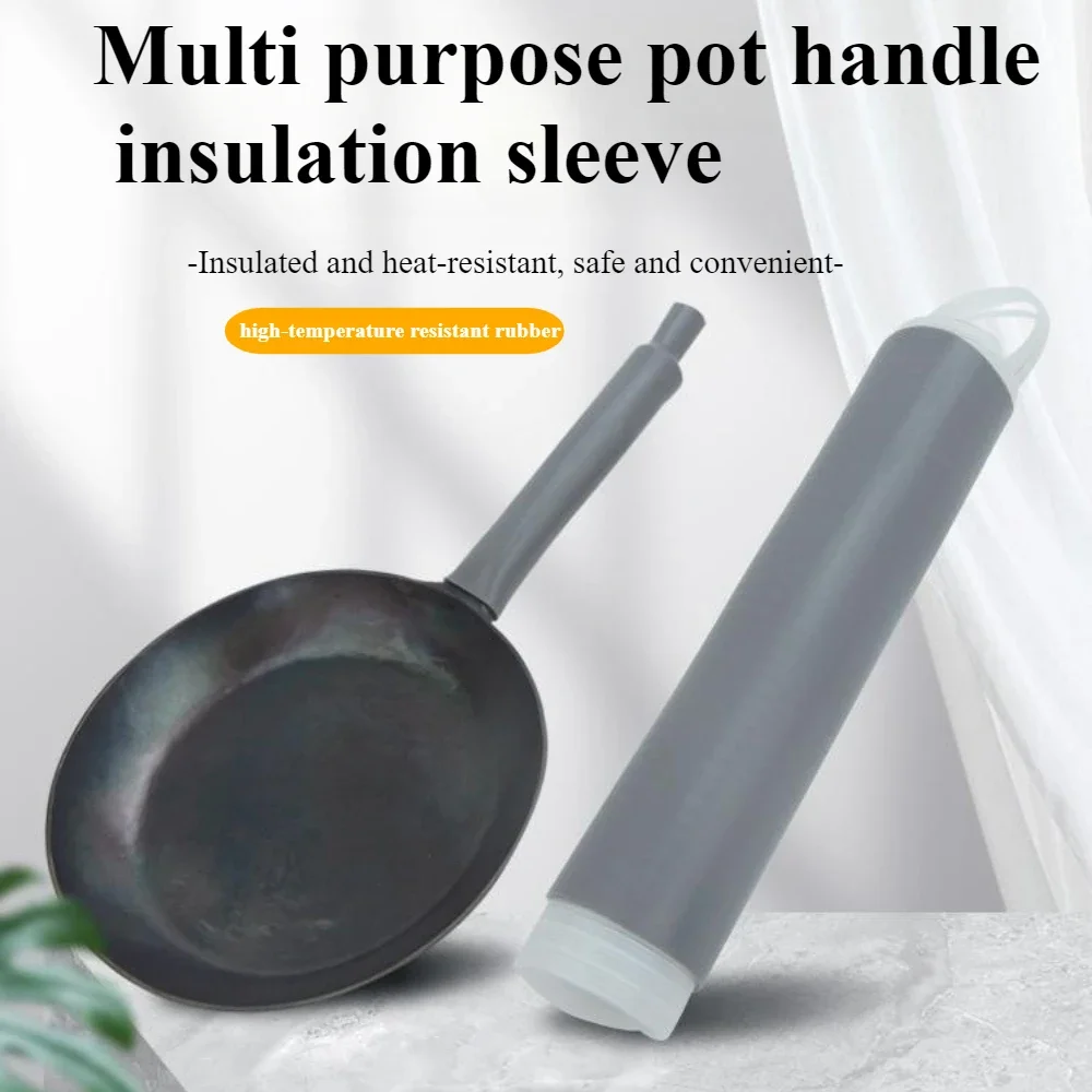 Soft Rubber Pot Handle Heat Resistant Cover Anti-scalding Protector Pan Handle Sleeve Frying Pan Sleeve Hot Handle Holder
