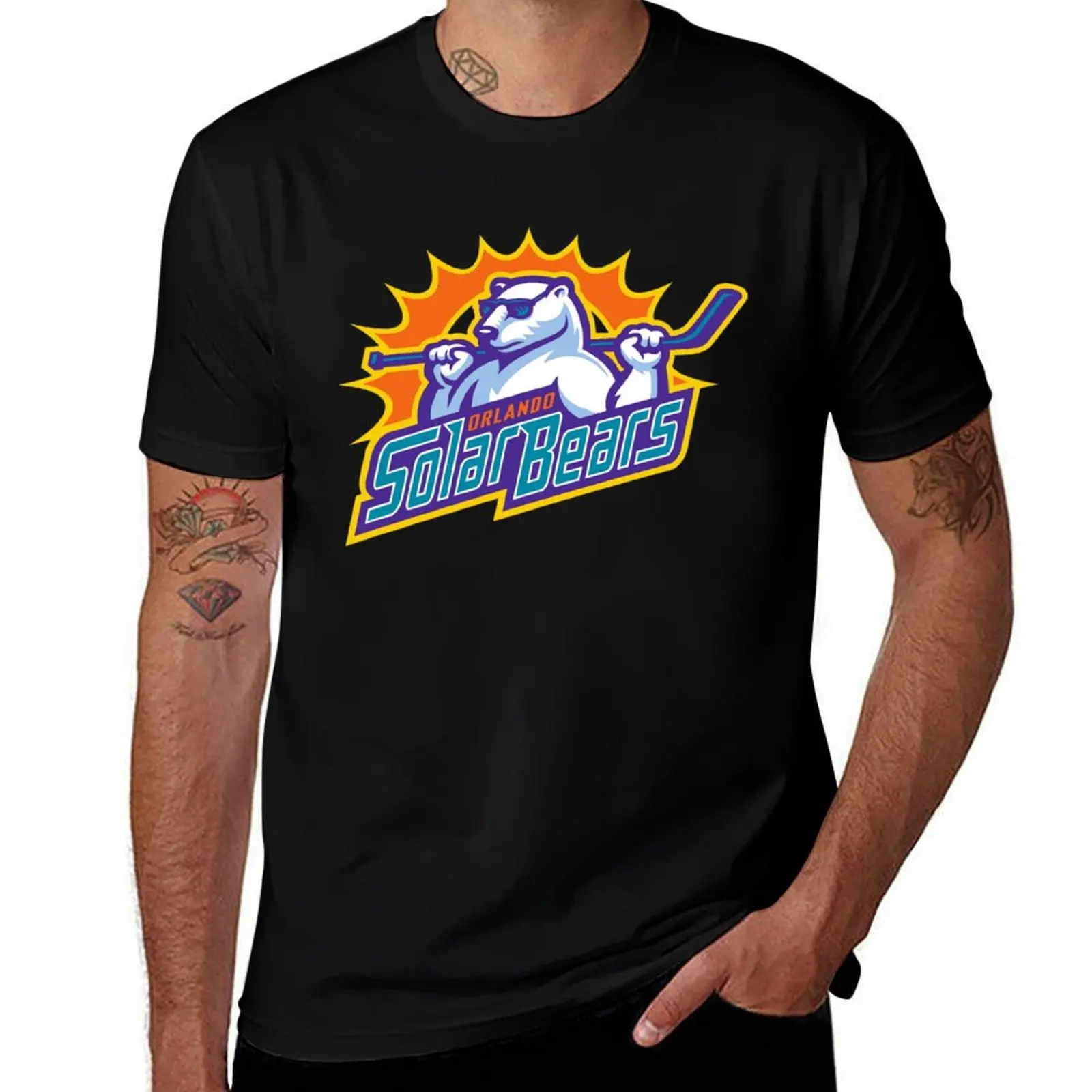

ORLANDO SOLAR BEARS T-Shirt funny t shirts man man t shirt heavy cotton t shirt custom print T-shirt