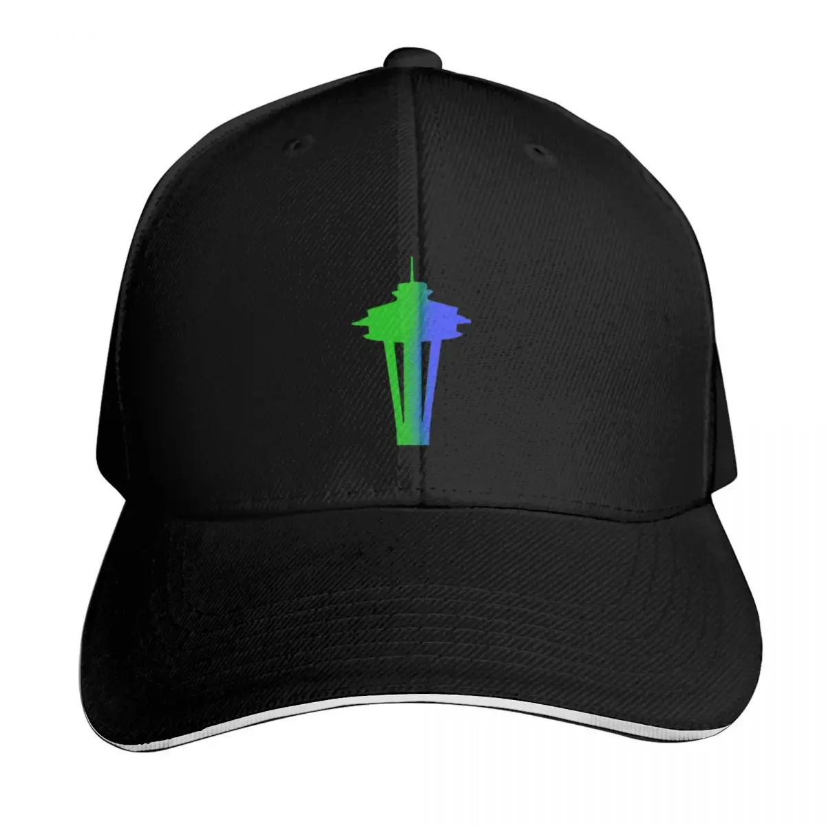 Space Needle Baseball Cap Streetwear Hip Hop Trendy Vintage Retro Embroidered Lightweight Packable