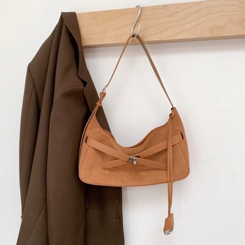 Women's Bag Handbag Shoulder Bags Suede Leather High Quality Tote Bags Designers Motorcycle City Hand Bag 2025 Trend Luxury