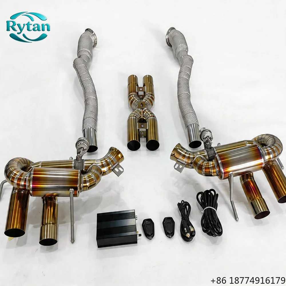 

Выхлопная система Valvetronic Catback с титановым синим клапаном для 812 F12 с даунпайпом