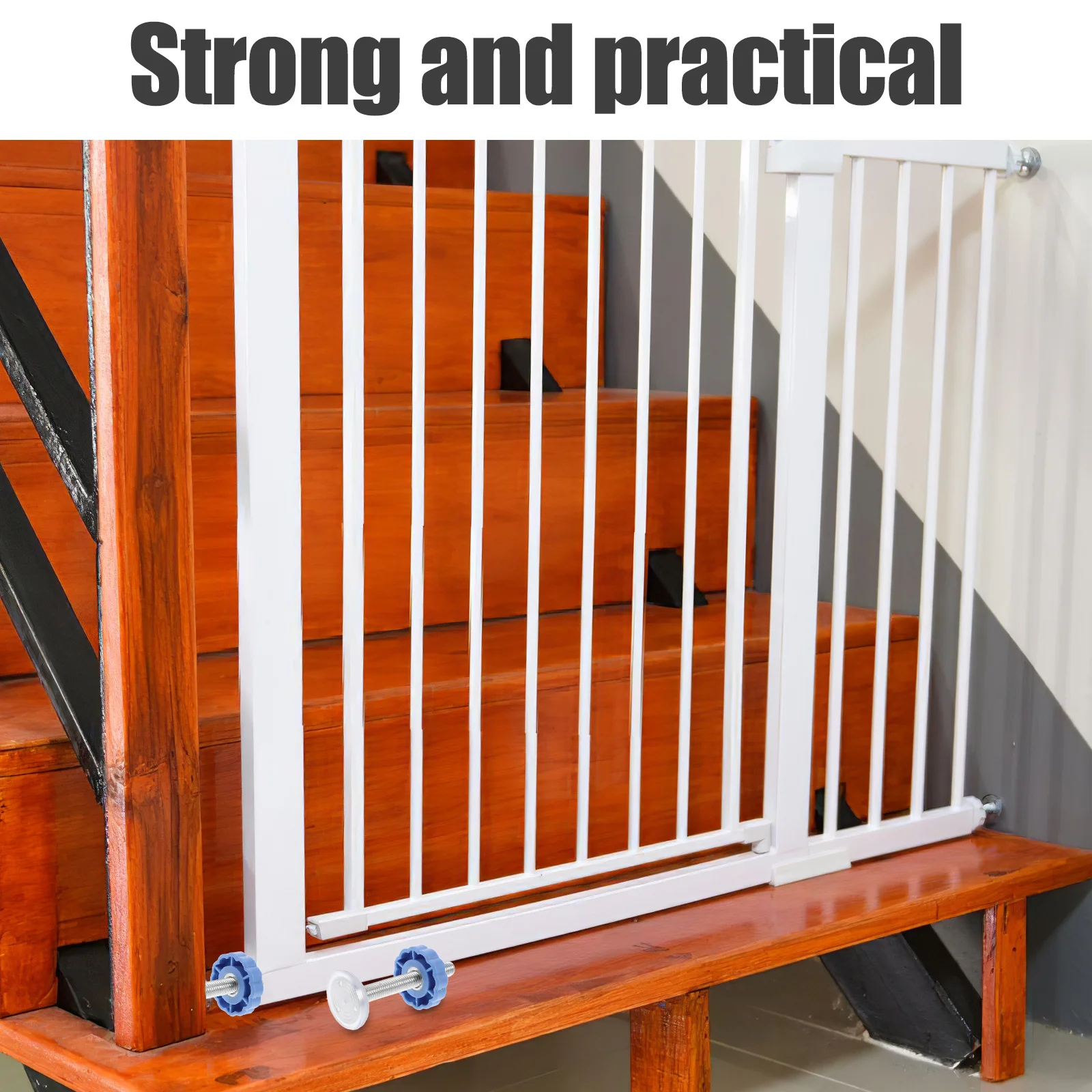 

4Pcs Kids Gate Bolt Set Non-Punching Fixing Screws for Safety Gates Stair Gate Fittings Small Home Use Threaded Screw Rods