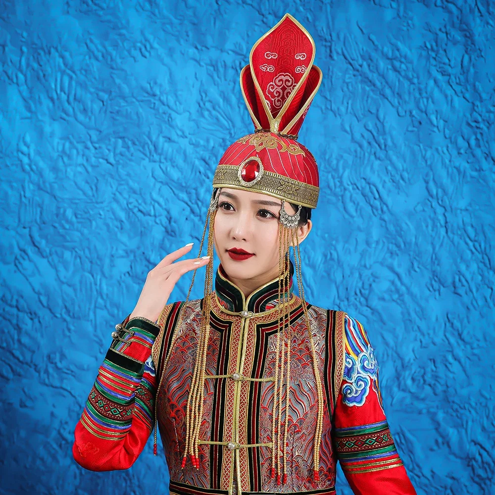

ressage high-end exquisite fashion headgear hat women's ethnic dance performance costume hat decoration ancient crown