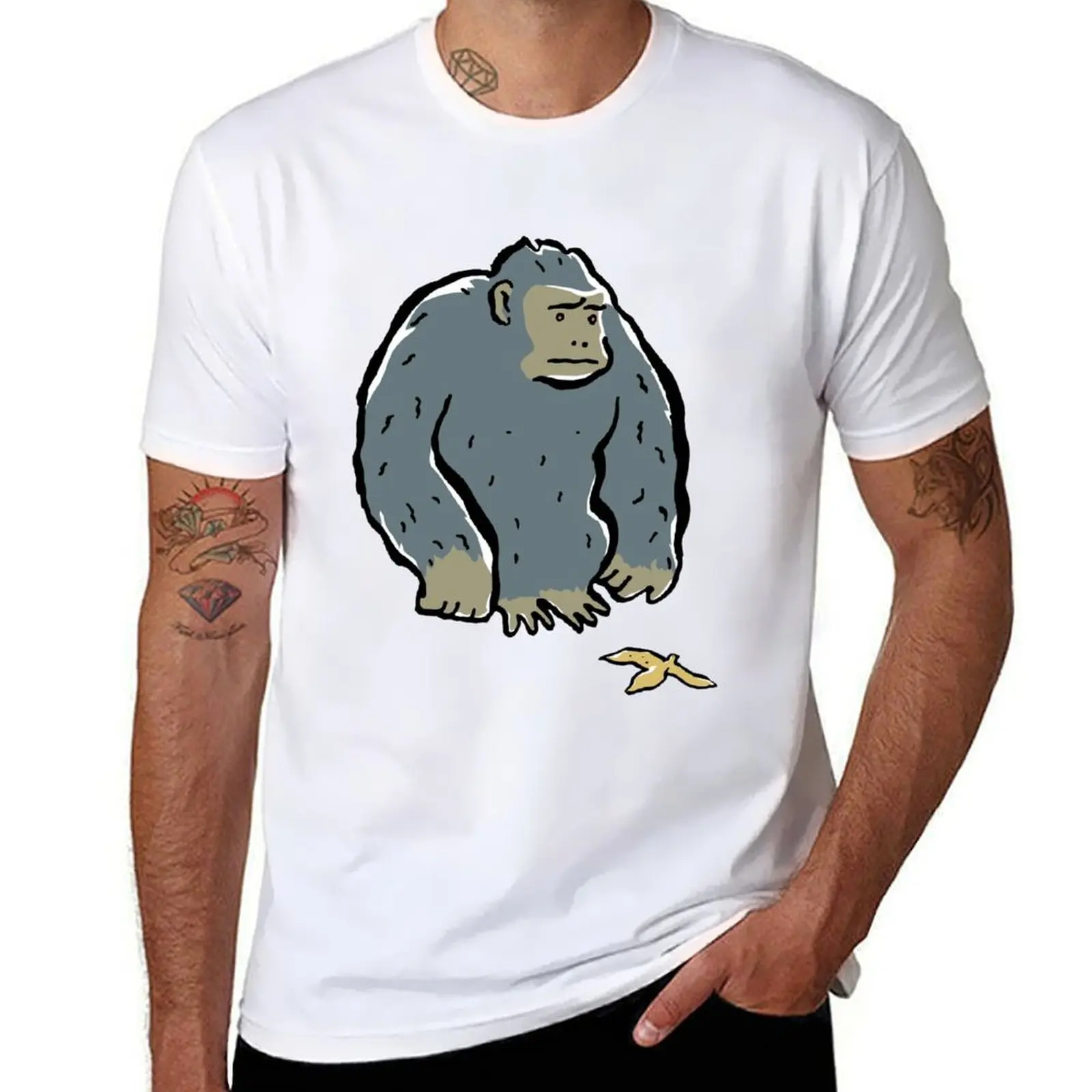 

sad ape T-Shirt t shirt man cotton essential t shirt T-Shirt