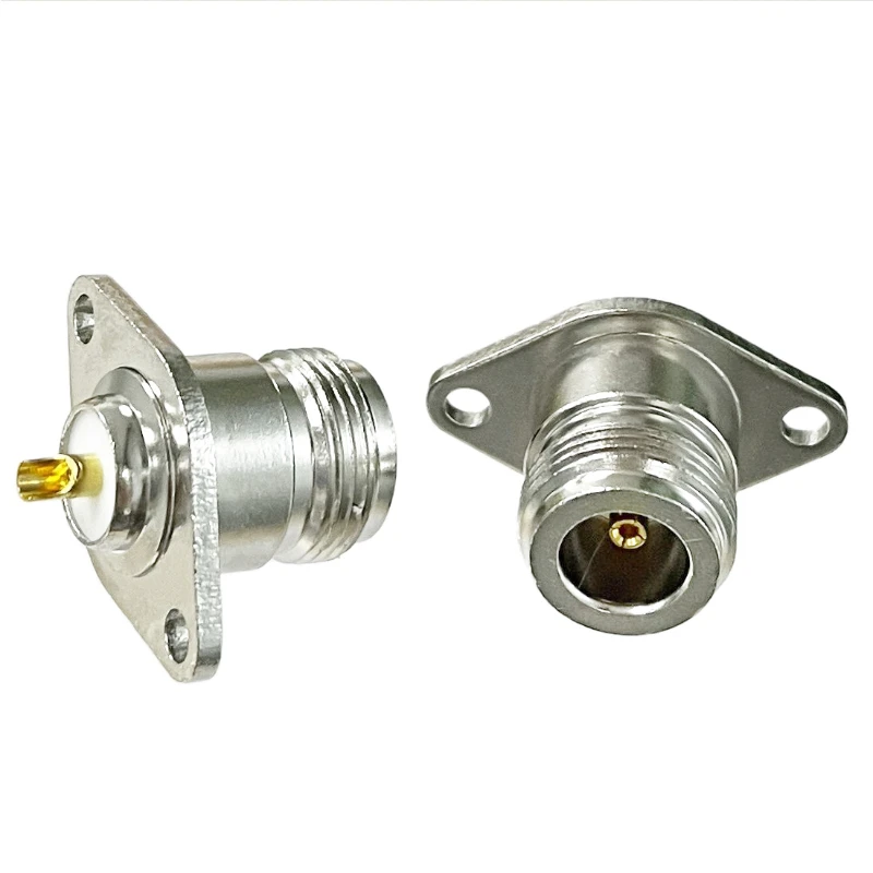 

1Pcs/lot N Type Female Jack RF Coaxial Connector 2-Hole Panel Mount Rhombus with Solder Cup Welding Terminal