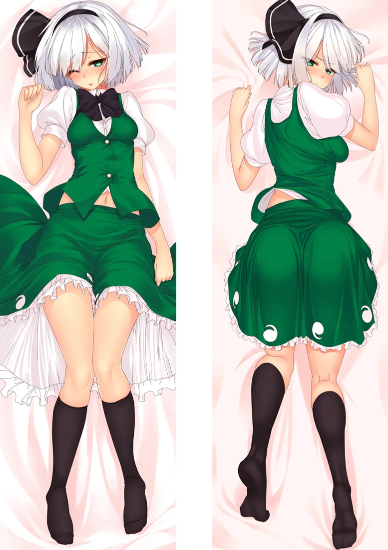 

Konpaku Youmu Anime Elf Girl Waifu Dakimakura Case Adult Otaku Long Life Size Hugging Body Pillow Cover