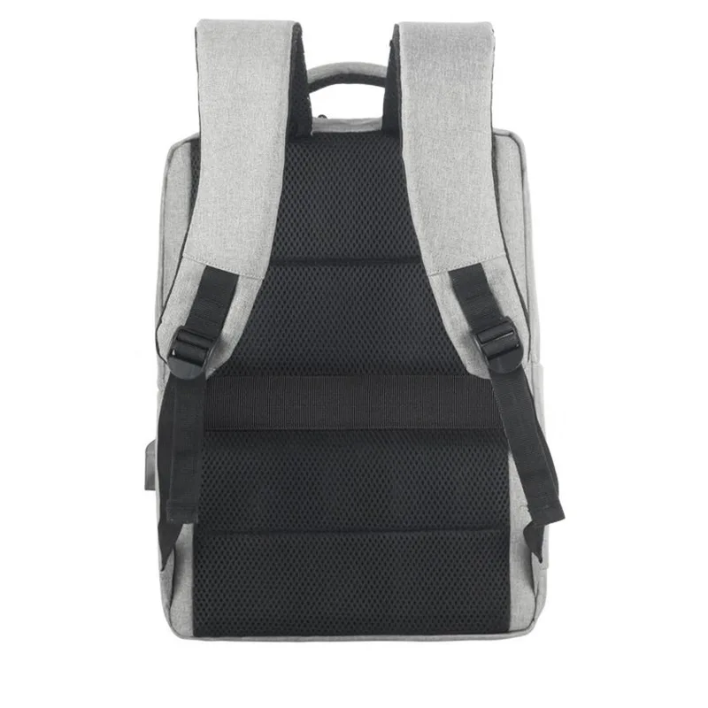 Men 17 Inch Laptop Bag Business Large Capacity Backpack USB Charging Simple Travel Commute Backpack