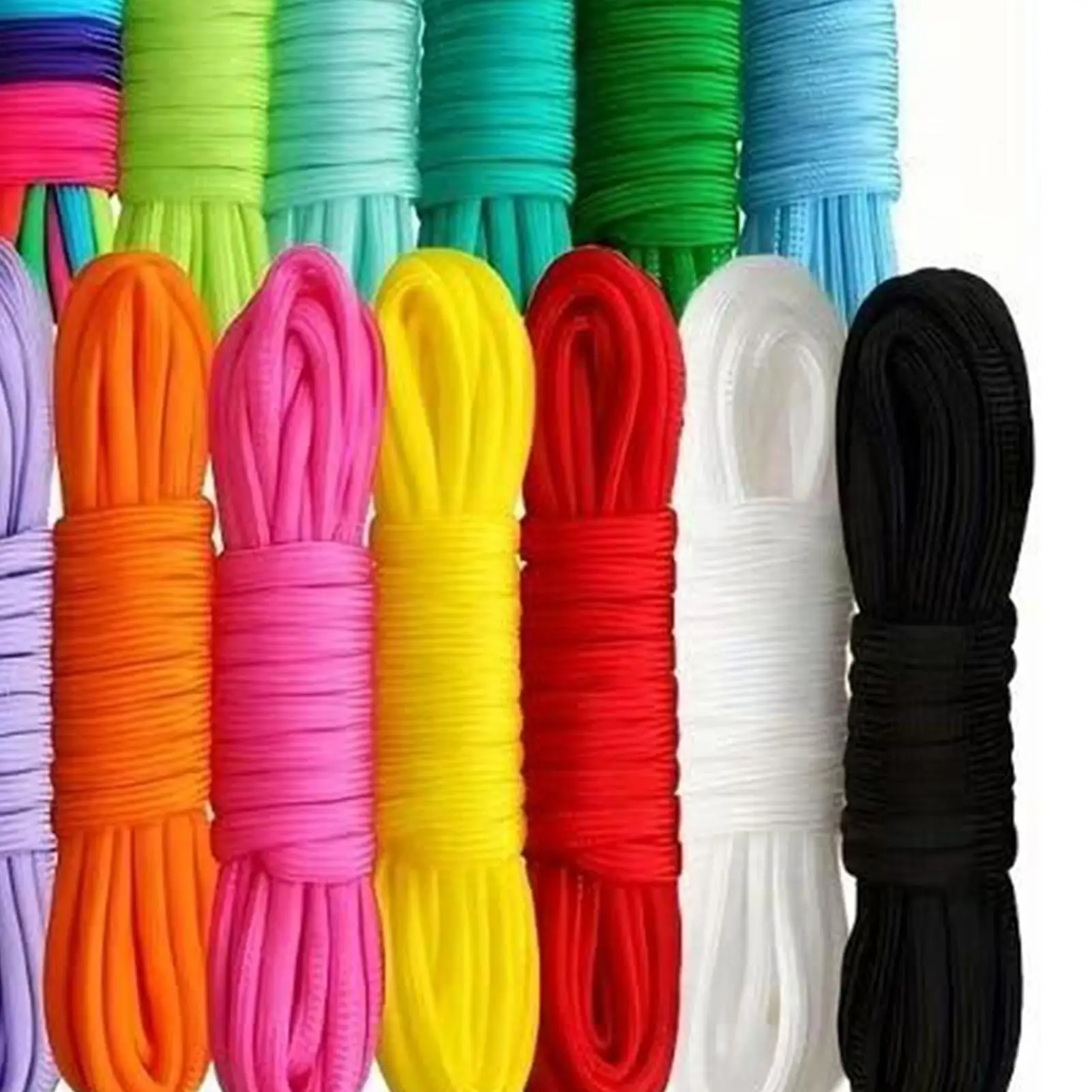 Paracord Set 16-Color DIY With Carabiners Buckles Survival Rope Paracord Variety Pack Craft Kits For Home Camping Hiking