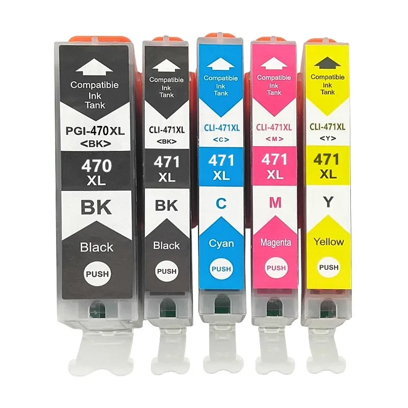 For Canon 470 471 PGI470 CLI471 PGI-470 ink Cartridge Compatible  for MG5740 MG6840 MG7740 TS5040 TS6040 TS8040 TS9040 Printer