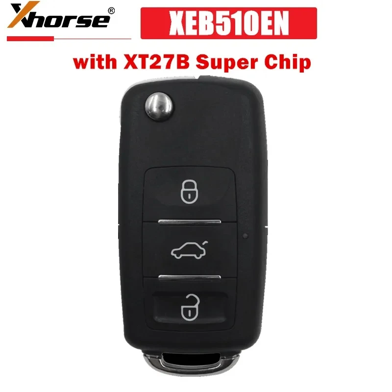 XHORSE XEB510EN B5 Super Remote Key 3 Buttons with XT27B Super Chip for Volkswagen B5 Type for VVDI2, VVDI Key Tool Max Pro