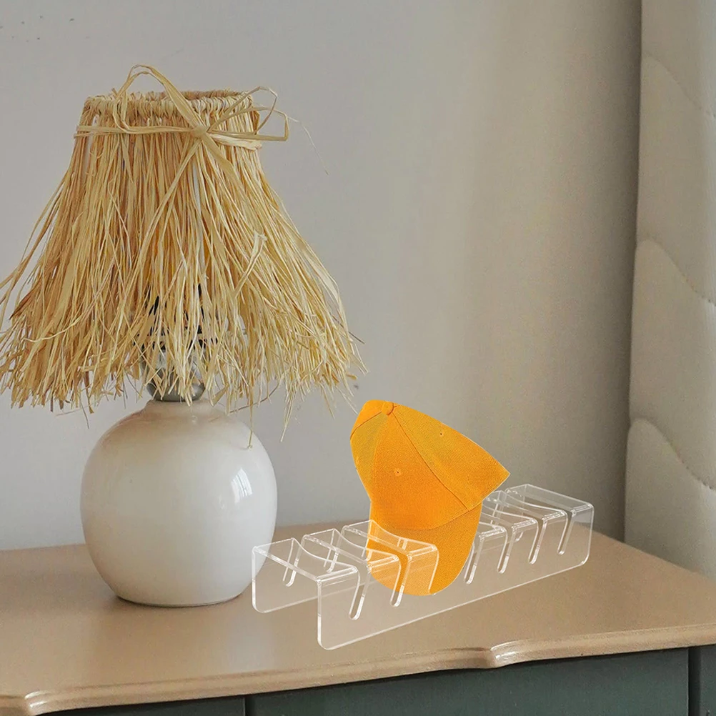 

2pcs Acrylic Hat Display Holder Holder Caps Storage Stand Organizer Display Rack For Closet Tabletop Home Shop