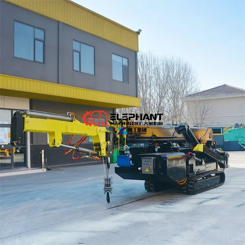 Compact Mini Crawler Spider Crane, Portable Hydraulic Lifting Machinery Perfect For All Kinds Of Construction Applications