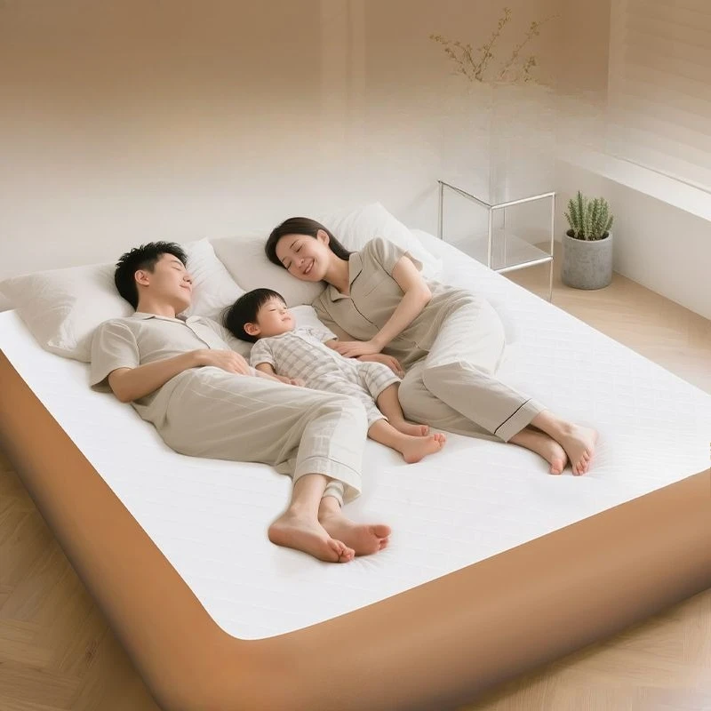 Inflatable bed TPU elastic silk automatic inflatable mattress, outdoor camping air mattress