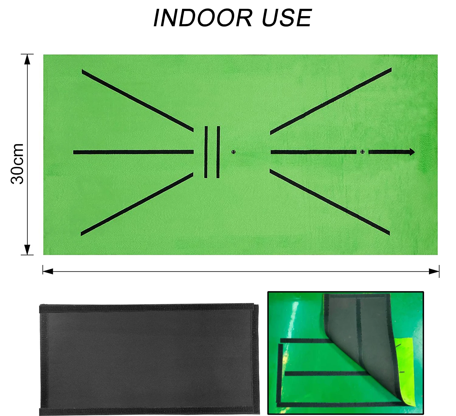 Golf Training Mat Swing Track Practice Marking Pad Detection Batting Ball Trace Directional Detection Mat Swing Practice Mats