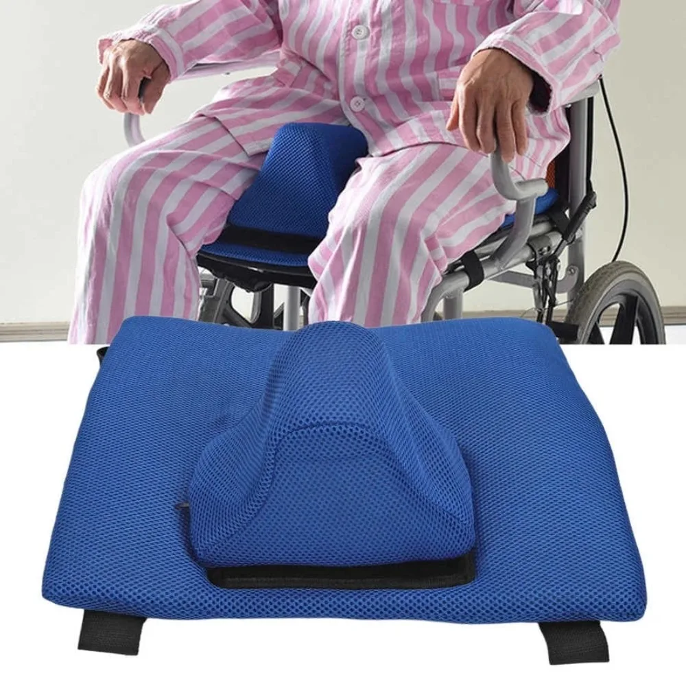 Washable Wheelchair Pad Breathable Mesh Sponge Anti-bedsore Detachable Anti-fall Wheelchair Pad Seat Pad Limiter