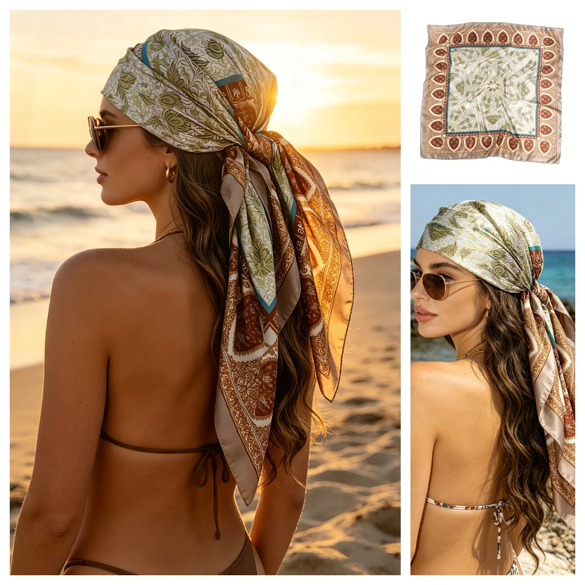 Prachtige vintage patroon 90cm - Women'S Vacation Accessories recensie en prijs