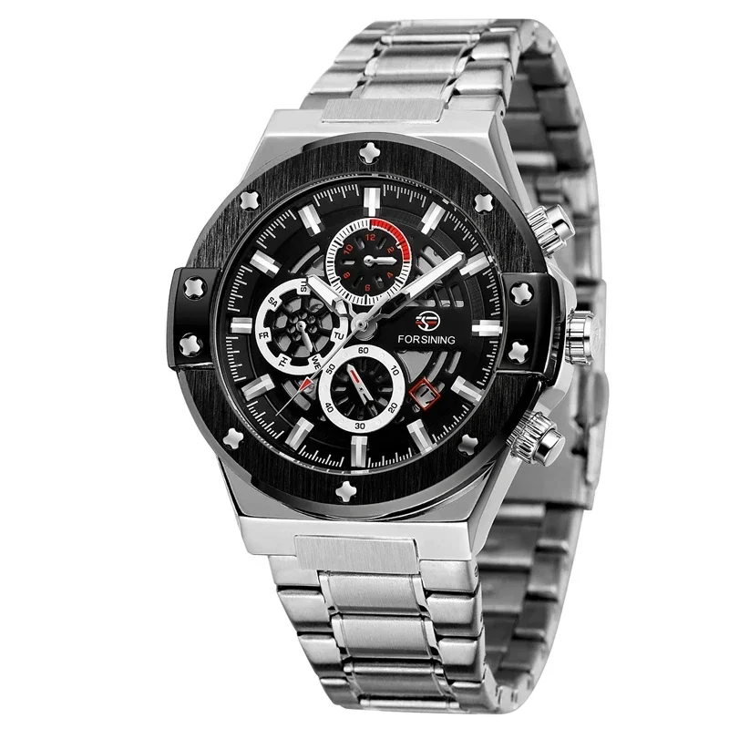 4130 Fully Automatic Mechanical Movement WatchFashion Top Brand Winner Mens Watches Luxury Skeleton Clock Man Classic Sport Watc