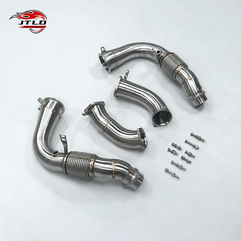 Factory Hot Sell High Performance 304 Stainless Steel Exhaust Downpipe For Bmw X5m F95 S63 4.4T 2025 Competition