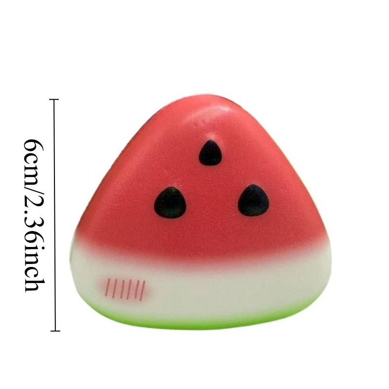 Squishy Watermeloen Knijpspeeltje Mooi Fruit Pinch Fidget Speelgoed Zacht Snel Rebound Decompressie Pop Anti-stress Cadeau Leuke Dingen