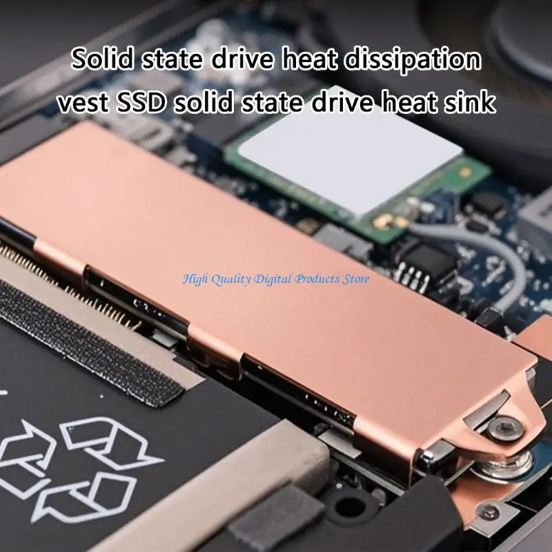 U2JE 범용 금속 SSD 쿨러 M.2 NVME 드라이브를위한 빠른 스냅 설치로 방열자