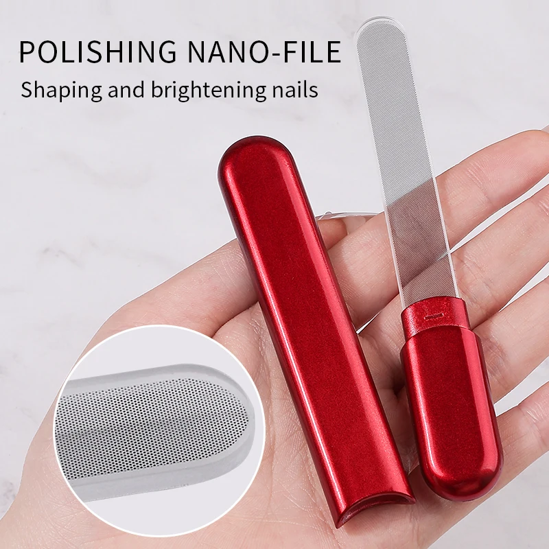 ตะไบเล็บแก้วมืออาชีพบัฟเฟอร์นาโน -อุปกรณ์ช่างทำเล็บมืออาชีพอุปกรณ์เสริมเครื่องมือวัสดุผลิตภัณฑ์