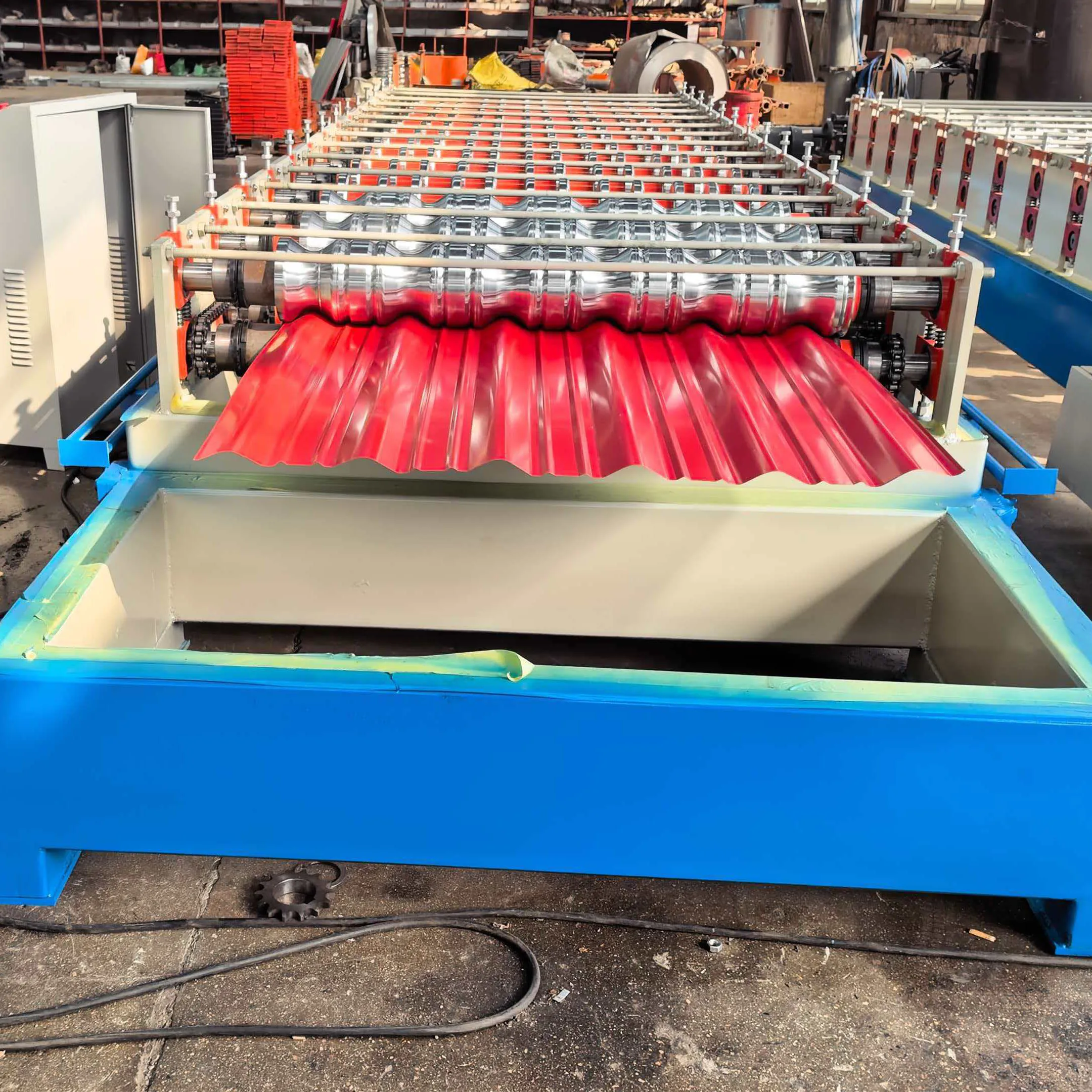Tile Roof Sheet Forming Machine,automatically Glazed Steel Making Machine