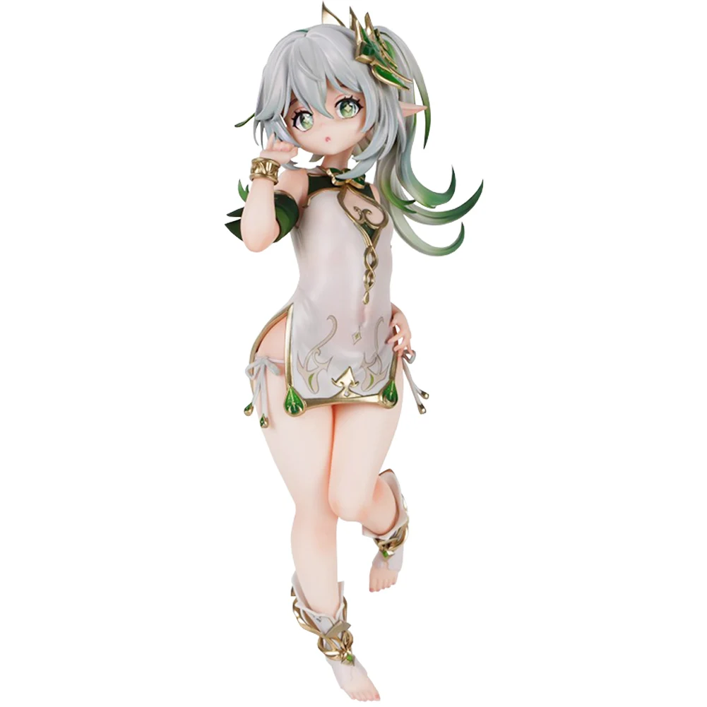 Anime Game peripheral Figure Nahida Action Figure Loli Toy Cute cheongsam girl Statue Computer decoration Collection Model Doll