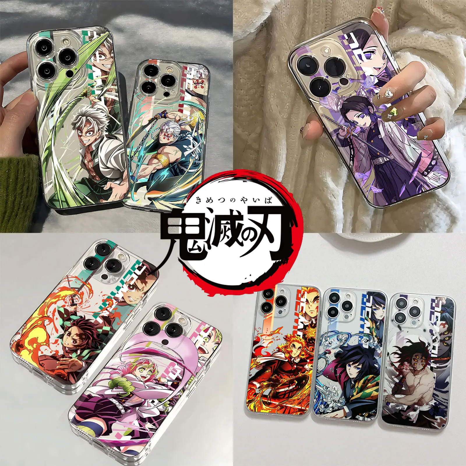 Phone Case For Samsung S26 S25 S24 S23 S22 S21 S20 FE Note20 Plus Ultra Lite Edge 5G Anime Demon Slayer Clear Soft TPU Cover