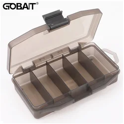 Fishing Tackle Box Portable 5 Compartments Space Container Bait Hook Gear Tool Assessoires Boxes Carp Pesca Holder Case Storage