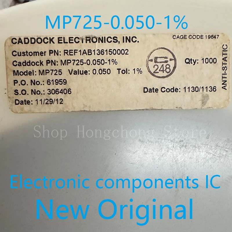New Original MP725-0.050-1% MP725-0.050 MP7250.050 Thick Film Resistors - SMD 0.05 ohm 25W 1% D-Pak 5pcs