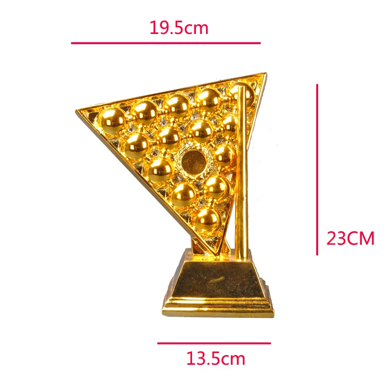 

Billiard table tennis tournament trophy, billiard competition gold-plated trophy set, resin craftsmanship commemorative item